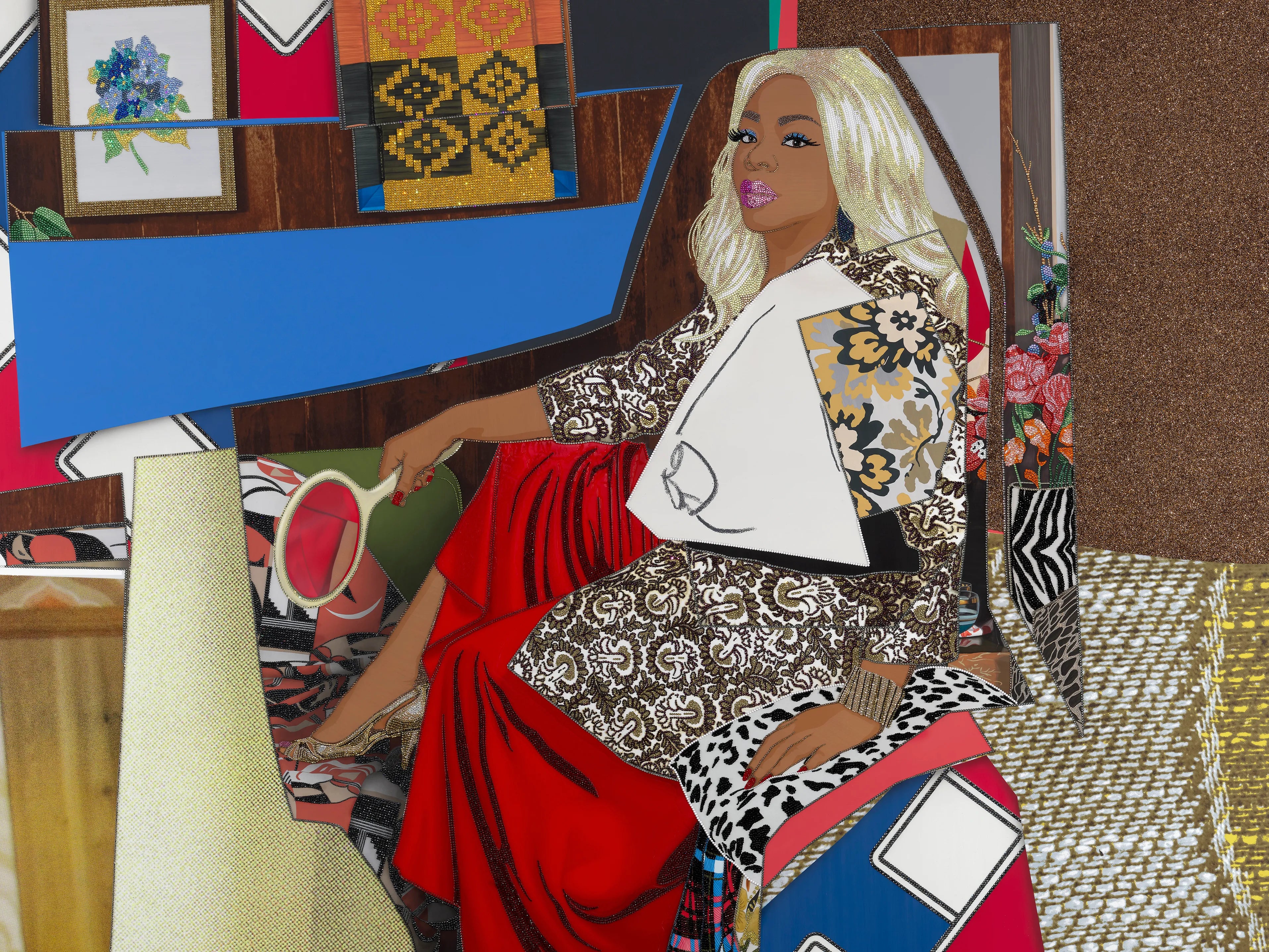 Mickalene Thomas au Grand Palais : une ode à la féminité noire