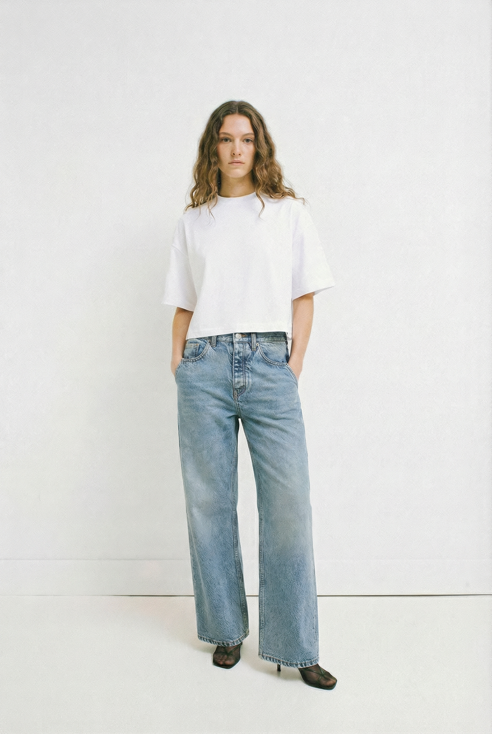 Jean bleu clair loose fit