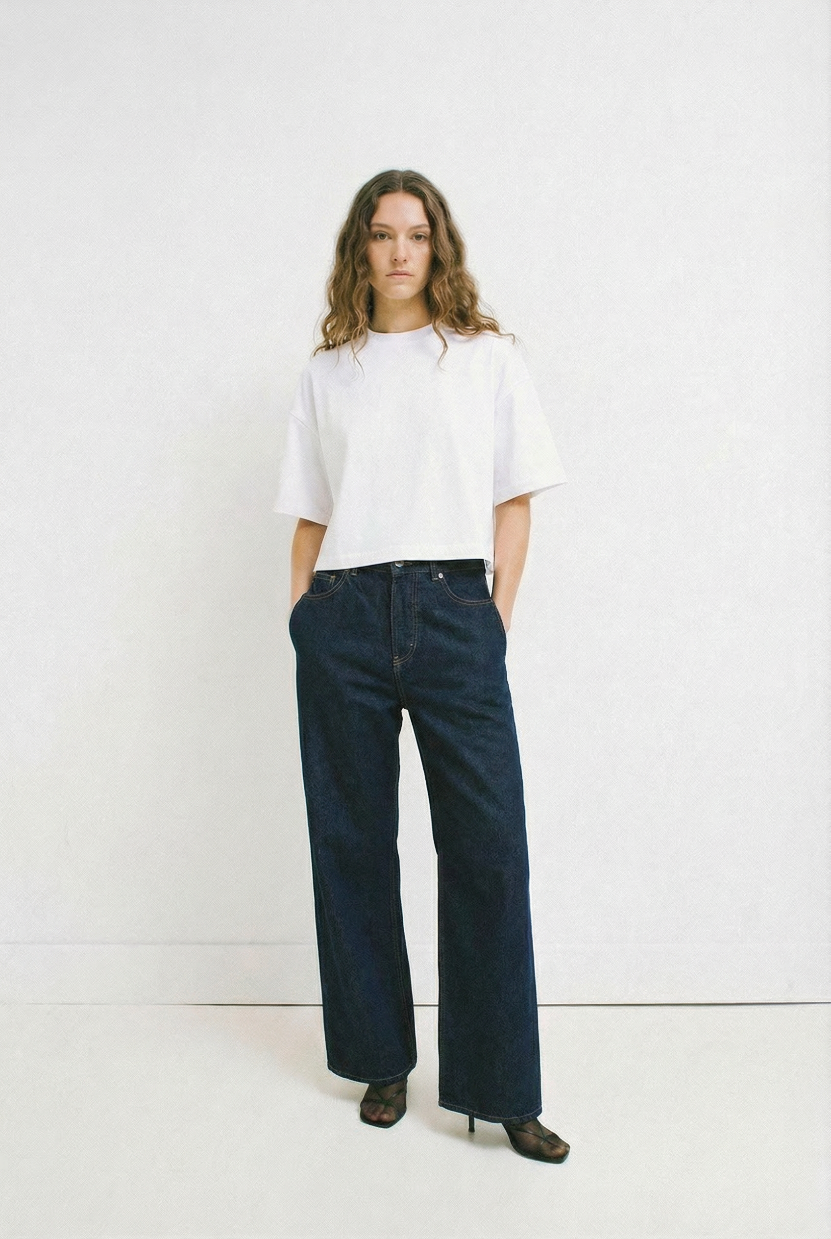 Jean bleu foncé loose fit