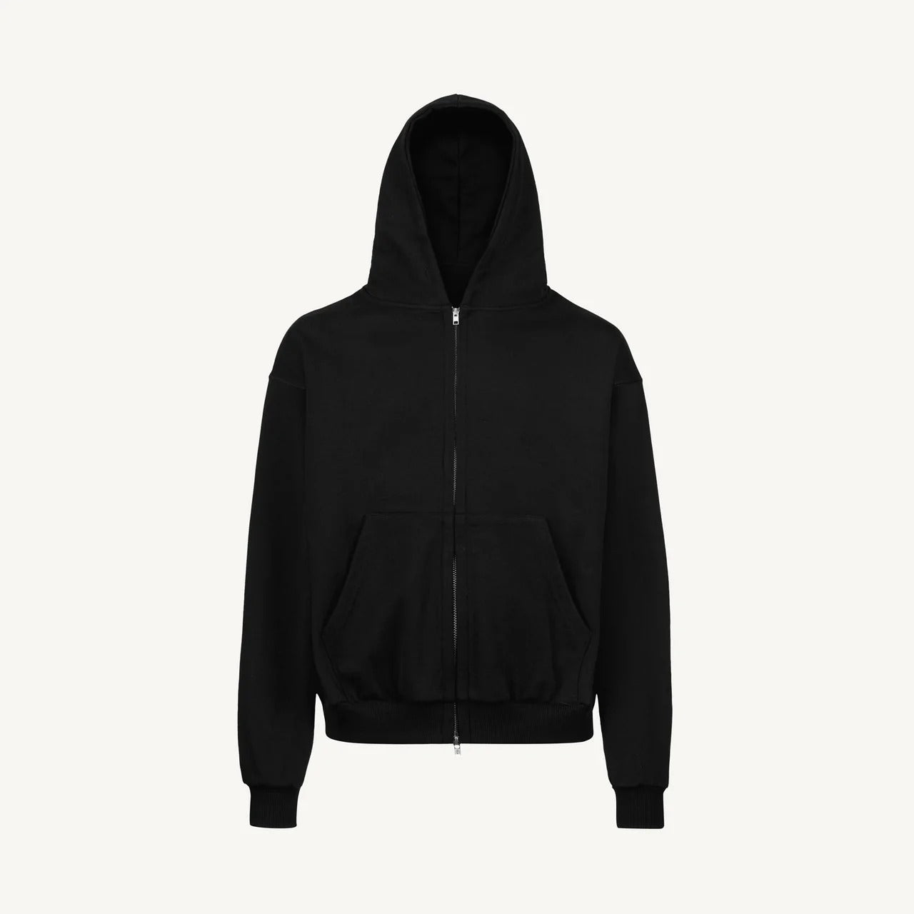 Hoodie noir zippé-2